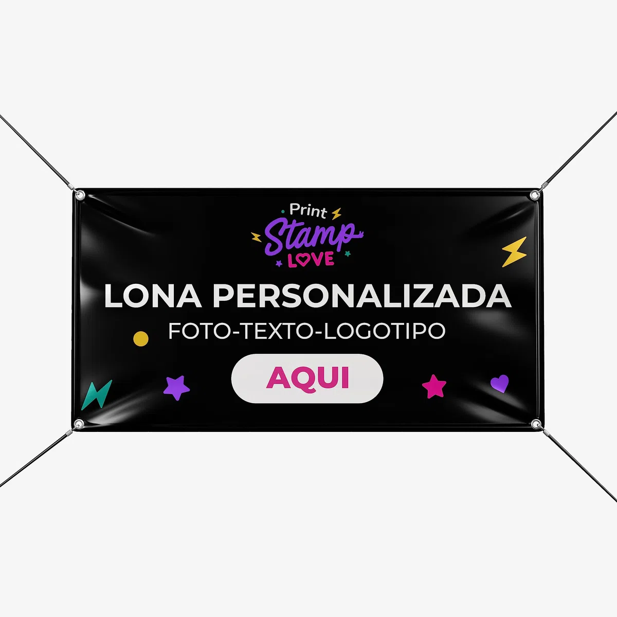 Pancarta Personalizada para Publicidad Exterior con 21 Medidas - Lona Personalizada con Foto, Logo, Texto - Ideal para Comunion, Bodas, Bautizos, Cumpleaños - Banderas,Cartel con Fotos (150x100cm)